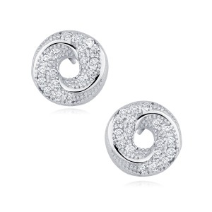 Cercei argint cu pietre DiAmanti Z1423ER_W-DIA (Argint 925‰ 1,5 g.)